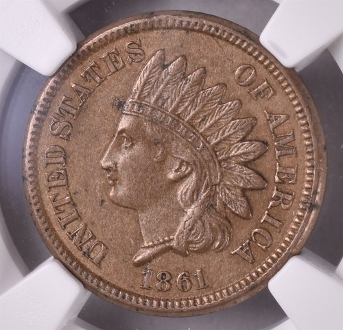 1861 Indian Head Cent - NGC AU58