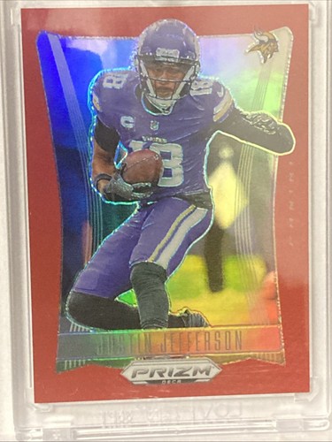 2024 Panini Prizm Deca Justin Jefferson #211 Red Prizm /199 Vikings