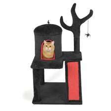Indoor Gothic Cat Scratching Post Multi Style Activity Ghost Halloween House