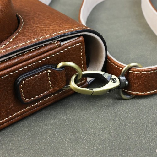 PU Leather Camera Bag Case Shell for Sony ZV-1 1F II G7X3 G7X2 SX740 Ricoh GR3 - Picture 31 of 51