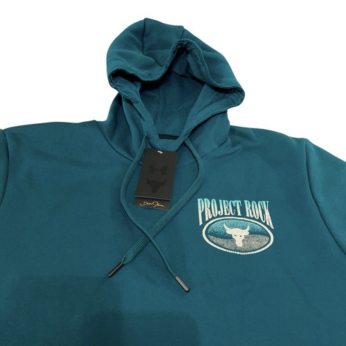 Under Armour x Project Rock Cutoff Hoodie Herren LG "Live Free Train Hard" Fleece - Bild 7 von 12