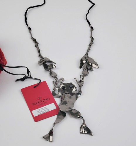 VALENTINO GARAVANI STATEMENT ONYX PENDANT NECKLACE ALESSANDRO GAGGIO $3,030 - Picture 7 of 11