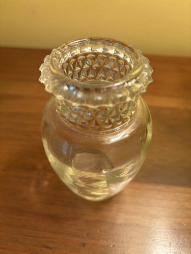 Vintage HTF 7” Tiffin Dakota Glass Apothecary Bullet Lid Candy Jar - Picture 3 of 4