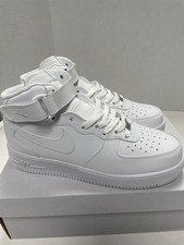 NIKE AIR FORCE 1 MID '07 SIZE 9.5 TRIPLE WHITE *READ