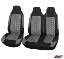Tire Design Grey Soft Fabric Van Seat Covers For Nissan Primastar & Nv300