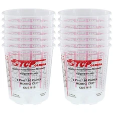 Paint Mixing Cups Plastic Measuring Cup Epoxy Resin, Disposable or Reusable, ...