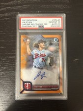 2022 Bowman Chrome Rookie Autographs Joe Ryan /25 POP1!!