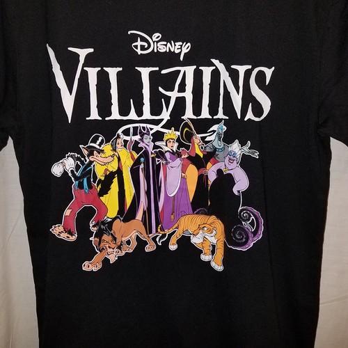 NWT Disney Villains Graphic Tshirt Black medium Junior - Picture 3 of 4