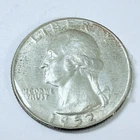 1952 D Washington Quarter - 90% Silver - Circulated Coin #5146
