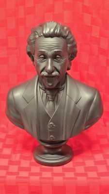 NEW House of Bust Albert Einstein Black 15.5'' Resin Sculpture w/ Box