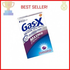 Gas-X Maximum Strength Gas Relief Softgels with Simethicone 250 mg - 30 Count