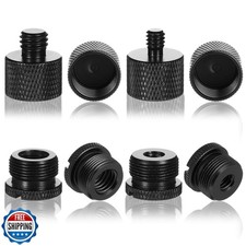 8 PCS Mic Stand Adapter Set, Mic Metal Adapters-5/8 Female to 3/8 Male and 3/