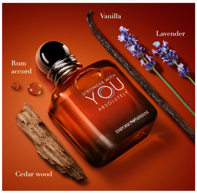 Armani Stronger With You Absolutely Parfum 3.4 oz / 100 mL Men   Spicy Ambery