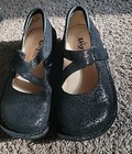 Alegria Day 553 Clogs Wedges Platform Chef Nurse Mj Shoes Black Gold Size 35