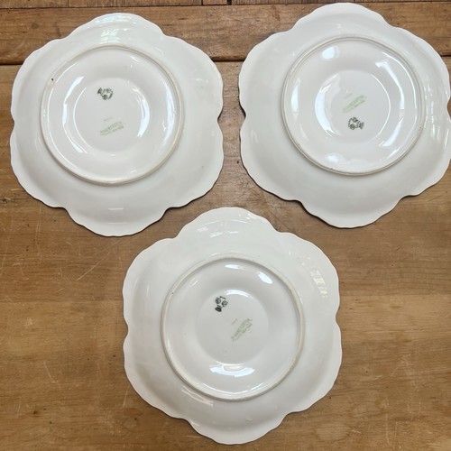Set Of 3 Antique Oyster Plate 6 Wells Vienna Austria EUC - Picture 5 of 7