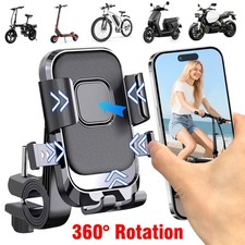 Motorcycle Phone Mount Auto Lock 100mph Military Anti-Shake Bike Phone Holder US