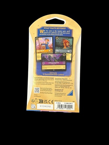Pack booster manches Disney Lorcana TCG Into The Inklands scellé - Photo 2/2