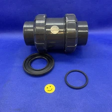 🔥PVC True Union Check Valve 2’’ Slip Swing Full Port Utility Check Valve Sch80