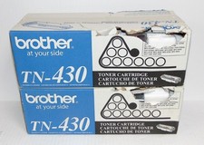 2 New Genuine Brother TN-430 Toner Cartridges See Description