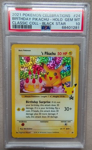 ______'s Pikachu 24/53 Celebrations: Classic Collection Holo PSA 10