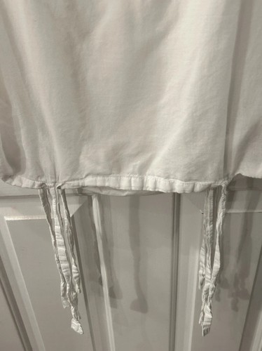 Set of 2 Pottery Barn Hadley Ruched Solid White Standard Cotton Pillow Shams EUC - Picture 9 of 11