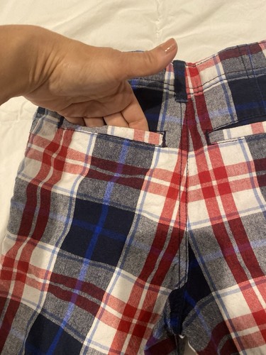 Boys Shorts Red White And Blue American July 4 Bottoms - Picture 6 of 7