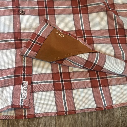Chemise flanelle DIXXON S&S cyclisme tramp homme taille 5XL orange avec plaid pied de poule - Photo 4/6