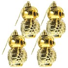  4 Pcs Christmas Owl Pendant Xmas Tree Hanging Ornament Animal Ornaments for