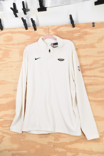 New Orleans Pelicans Nike weiß 1/4 Reißverschluss Pullover Herren 2XL FV0927-100 - Bild 3 von 10