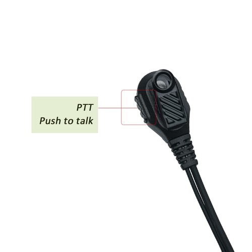 BVMAG C Shape Earpiece Headset with PTT Mic Compatible with Hytera HYT BD502 ... - Picture 4 of 7