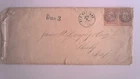 US SCOTT# 65, PAIR ON 1862 COVER, POSTAGE DUE PM NEW ORLEANS