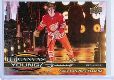 2025-26 UD Series 2 Hockey Young Guns CANVAS RED WINGS Axel Sandin-Pellikka