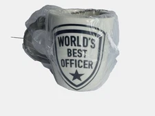 Fun Express Police Badge World's Best Officer Ceramic Mug 5 1/4" x 3" 12 oz