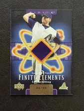 🔥2003 Upper Deck Finite Elements Curt Schilling Game Used Jersey Patch 1 of 10