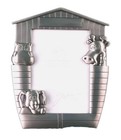 Tiny Treasures Frame Noah's Ark Pewter Series Elephant Hippo Giraffe Open Box
