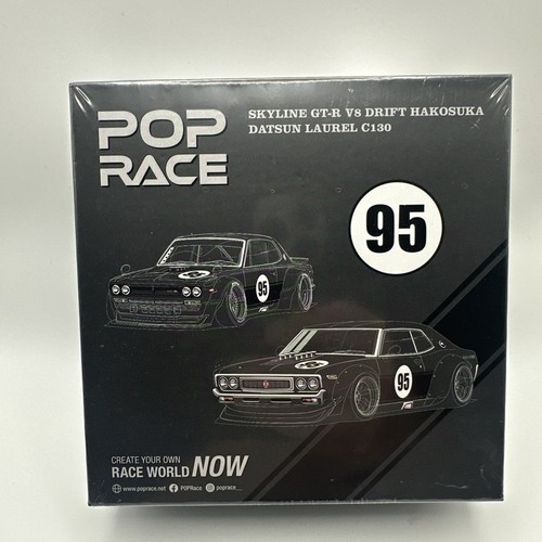 1:64 Pop Race Nissan Skyline GT-R Hakosuka Nissan Laurel C130 Set Daigo Saito🔥 - Bild 1 von 7
