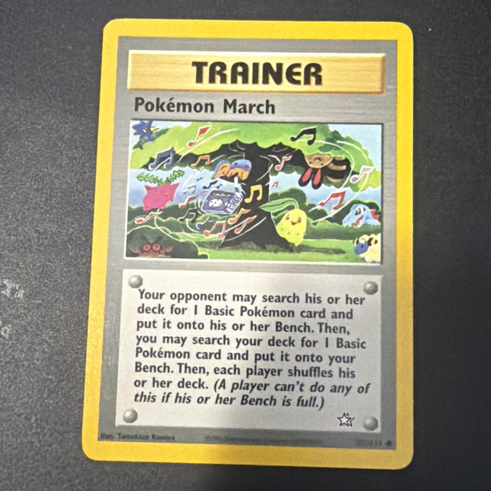 Pokémon TCG Pokemon March Neo Genesis 102/111 Regular Unlimited Common NM