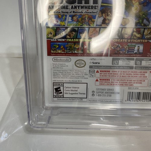Super Smash Bros. for Nintendo 3DS Factory Sealed CGC Graded 9.8 A++ - Picture 8 of 10
