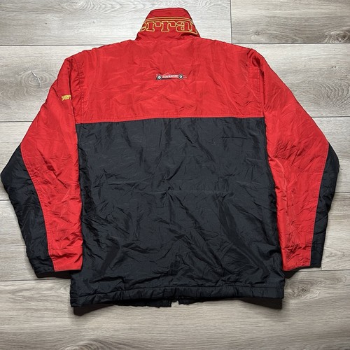 Vintage Ferrari Michael Schumacher F1 Full Zip Windbreaker Jacket size XL Black - Picture 4 of 7