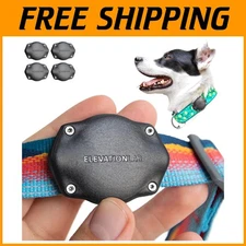 Secure Dog Collar Mount for AirTag -  Waterproof, 4 Pack