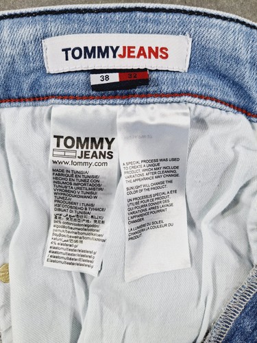 Tommy Hilfiger BNWT Mens Scanton Slim Fit Jeans W38 L31 Light Blue Tunisia Zip - Picture 17 of 24