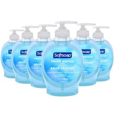 Liquid Hand Soap, Fresh Breeze 7.5 Fl Oz Pack of 6