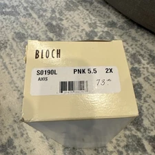 NIB Bloch Axis #SO190L Pink Satin Pointe Toe Ballet Dance Shoe Size 5.5 2X