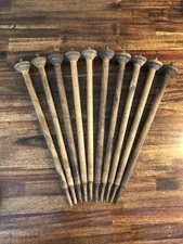 Antique Wood Spindle Thread Spools Textile Mill Bobbins Needles Quills Lot 15”
