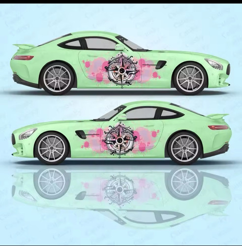COMPASS NESW Vinyl Decal -Sticker for All Car Truck Bumper Wall Window Decor - Foto 1 di 1