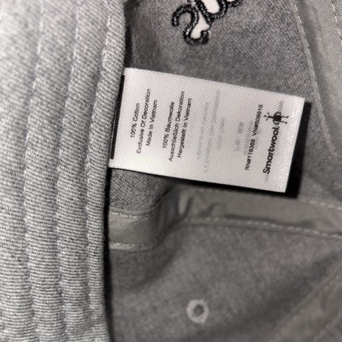 Smartwool Logo Ball Cap Adult OS Strapback Light Gray Heather Cotton Patch - Picture 7 of 8