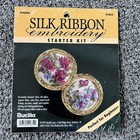 New ListingNew Silk Ribbon Embroidery Kit Bucilla Fuchsias Beginner 41832