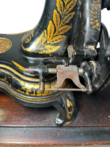 Jones Swan Neck HandCrank Sewing Machine Antique Supplied to Princess Of Wales - Picture 9 of 21