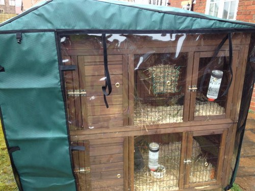 RABBIT HUTCH COVERS MADE TO MEASURE - Picture 10 of 12