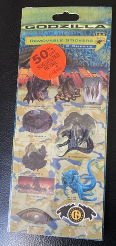 GODZILLA 1998 Vintage Stickers Nip Toho Co. USA GGI - Picture 2 of 12